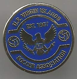 Badge Football Association US Virigin Islands blue